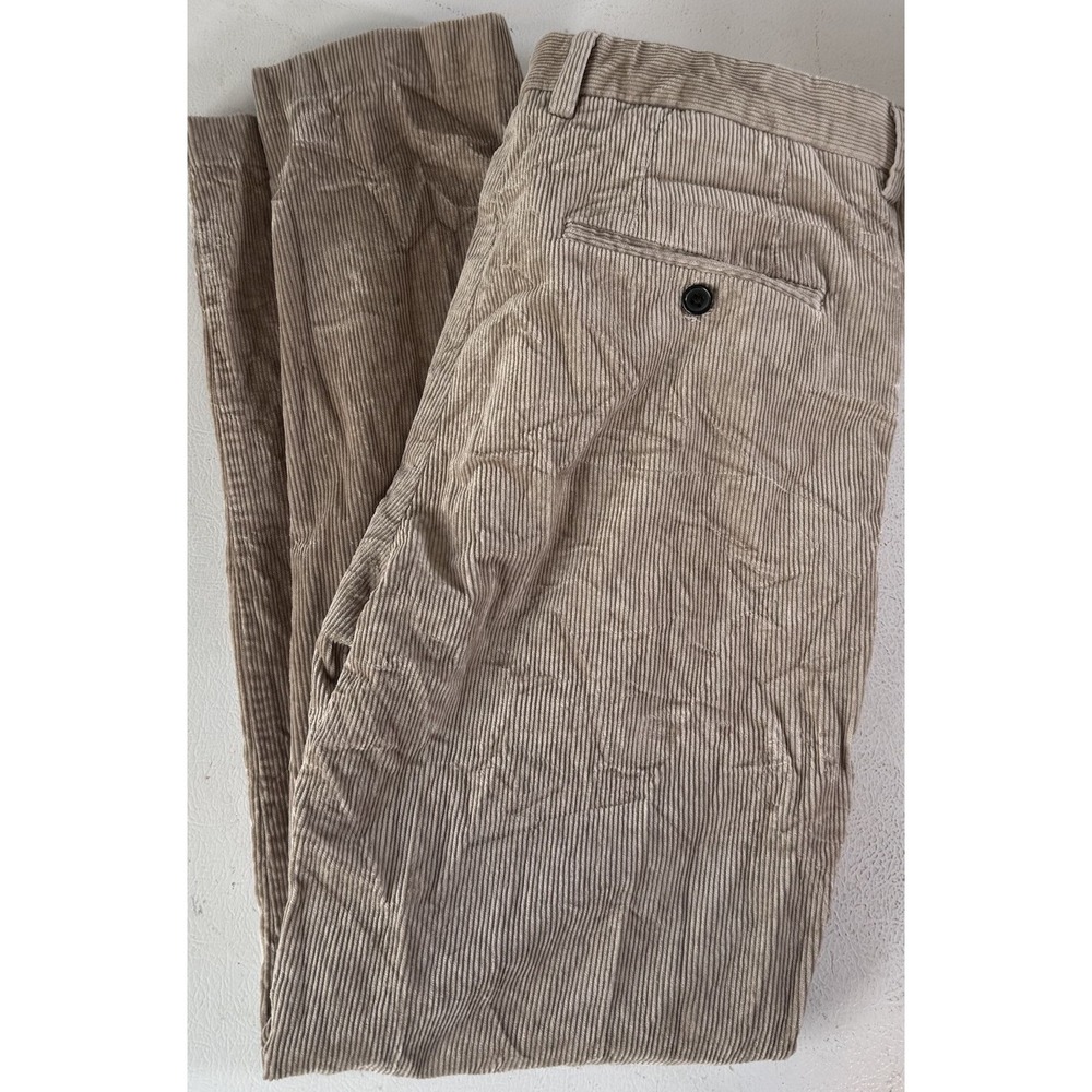 H&M Men's Corduroy Trousers Waist 34" Needlecord‎ Trousers Ribbed Material
